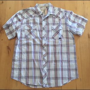 Men’s short sleeve big western shirt